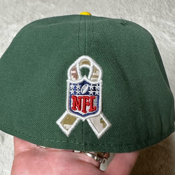 NWT New Era Green Bay Packers NFL Salute to Service Fitted Cap Men’s 7 1/8 - Picture 8 of 11